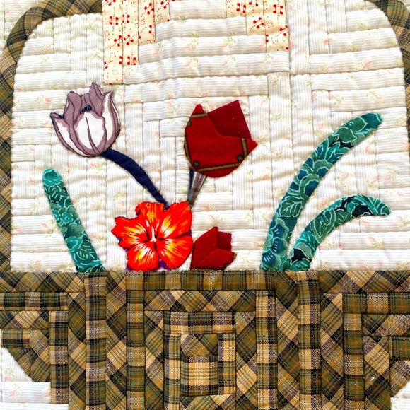 Handmade:Quilted hot pad or placemat - Picture 5 of 6